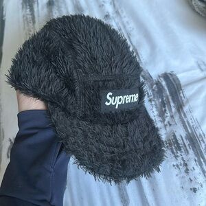 Supreme fuzzy camp cap